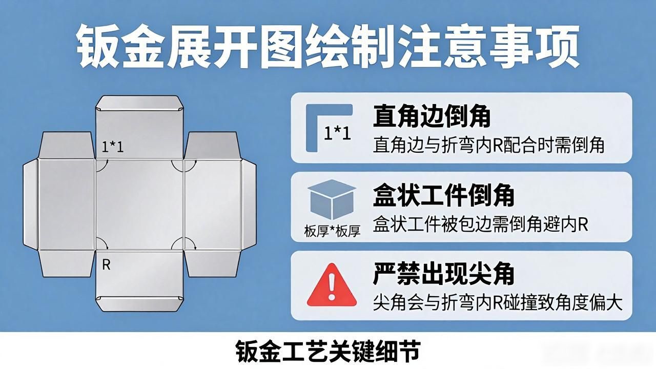钣金：展开图的绘制的注意事项-铆焊老刘铆工焊工笔记