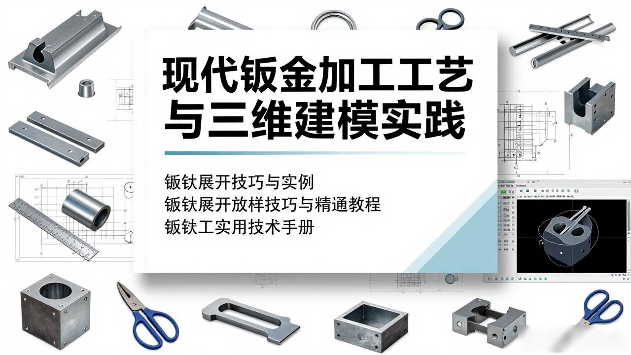 包邮 钣金展开技巧与实例（第三版）钣金展开放样技巧与精通教程书籍 钣金工实用技术手册 pdf epub mobi txt 电子书 下载 2026-铆焊老刘铆工焊工笔记