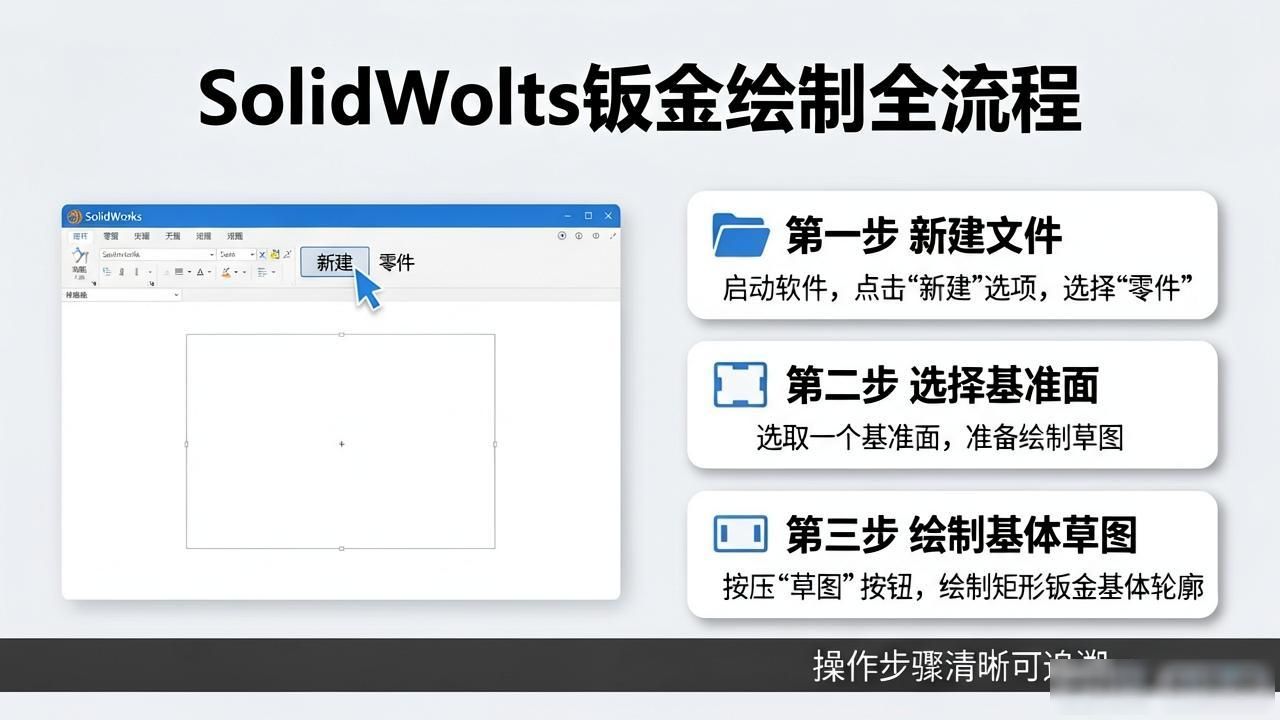 SolidWorks钣金展开图绘制全流程详解：从建模到出图-铆焊老刘铆工焊工笔记