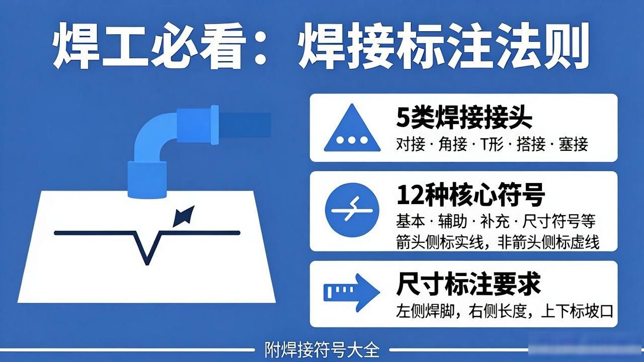 焊缝符号标注规范_焊接符号中补充符号_焊接接头选型