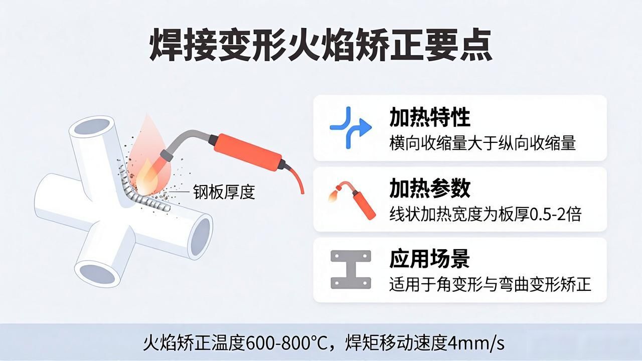 焊接变形火焰矫正方法_火焰矫正怎样加热_火焰矫正加热温度控制