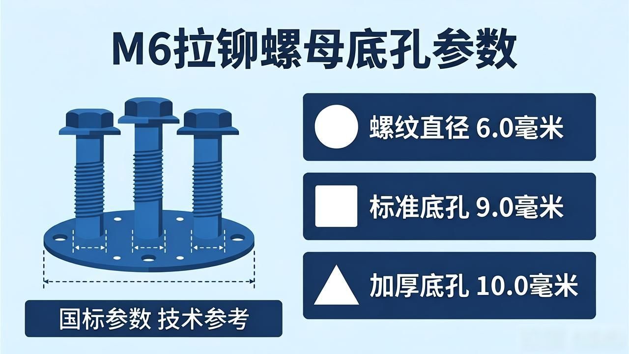 螺纹拉铆工具_拉铆螺母种类_拉铆螺母底孔参数