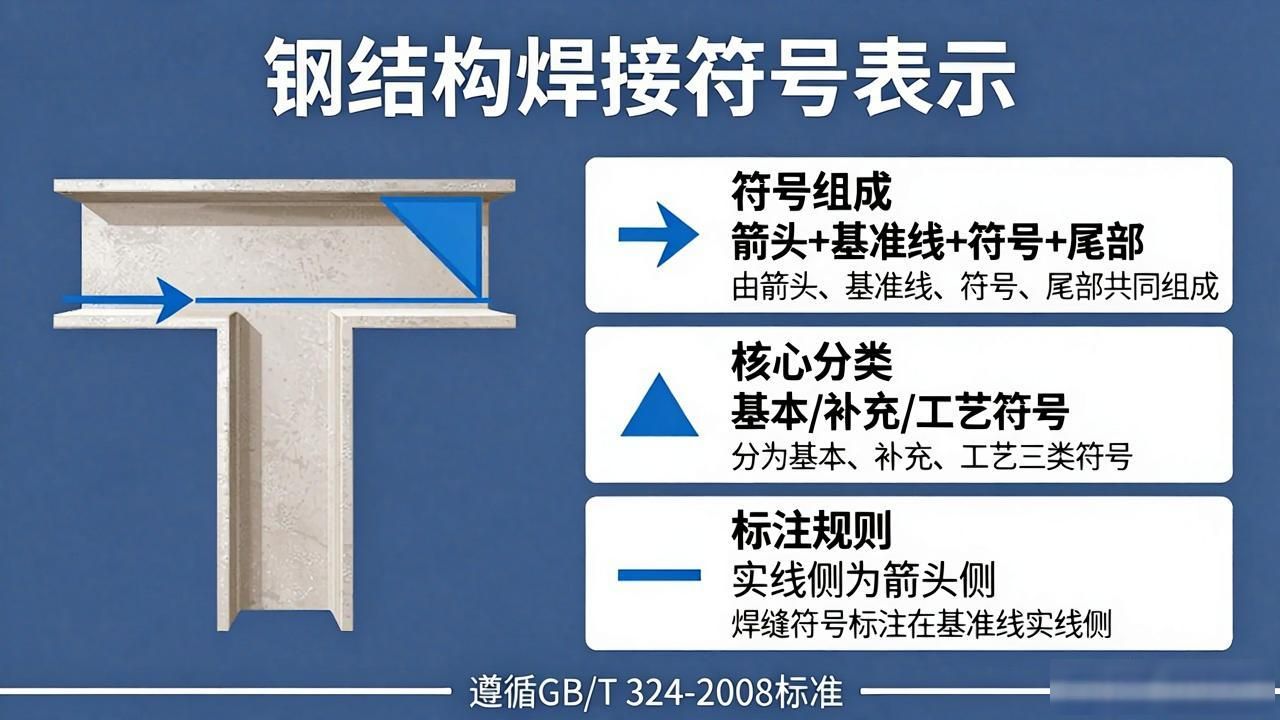 钢结构焊接符号表示大全-铆焊老刘铆工焊工笔记