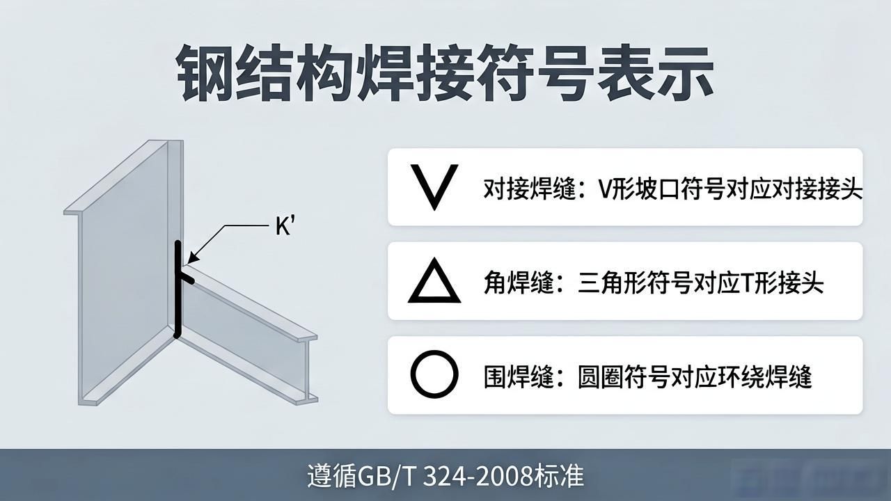 钢筋与槽钢焊接符号_焊缝类型尺寸标注_钢结构焊接符号解读