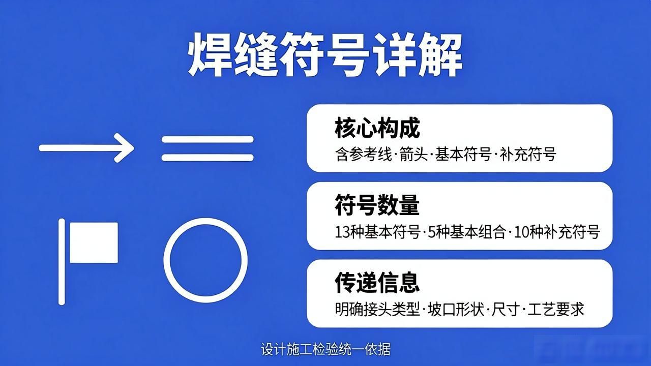 13种焊缝符号，5种基本组合，10种补充符号，焊缝符号详解-铆焊老刘铆工焊工笔记