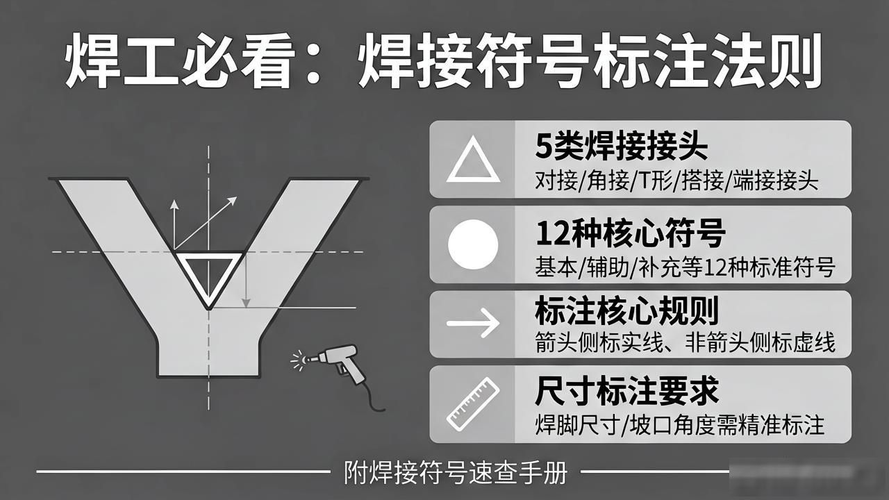 焊缝符号标注规范_现场焊接工厂焊接符号_焊接接头选型