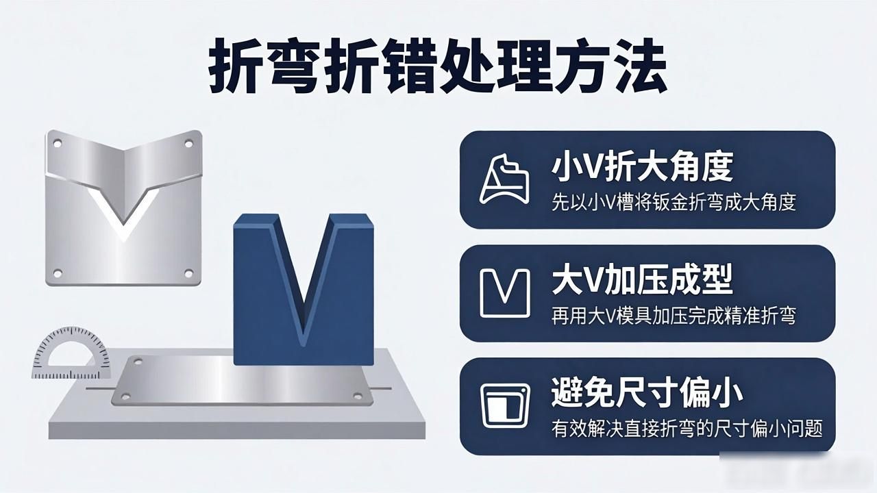 钣金折弯压反修复方法_钣金折弯尺寸压错处理技巧_钣金展开折弯不了