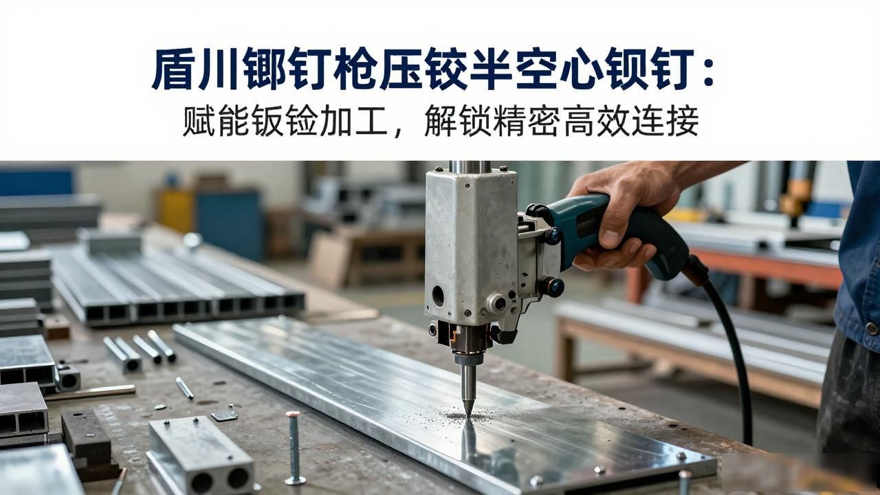 钣金压铆工具_盾川铆钉枪精密控压技术_钣金加工半空心铆钉连接工艺