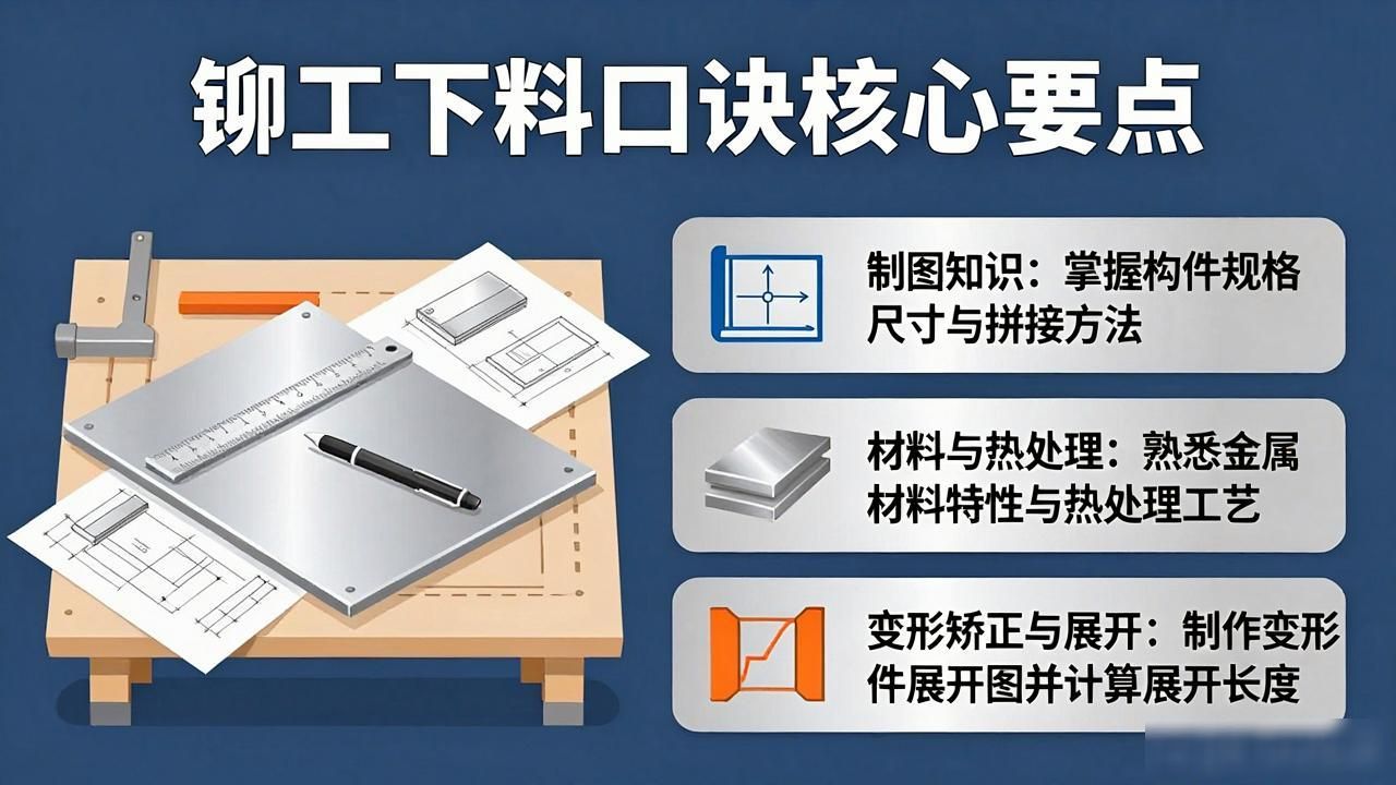 铆工下料方法_钢板铆工常用工具_展开下料技巧