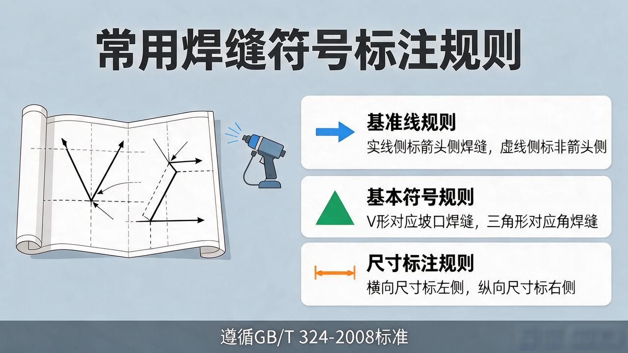 焊接符号标注方法_焊缝符号表示规则_北美焊接符号