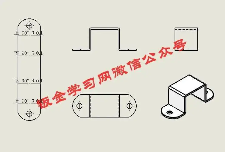sw钣金图纸展开_基体法兰创建教程_钣金件绘制方法
