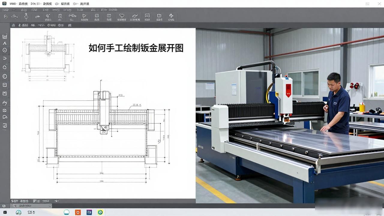 CAD钣金工程图纸_钣金展开平面展开图_手工绘制钣金展开图