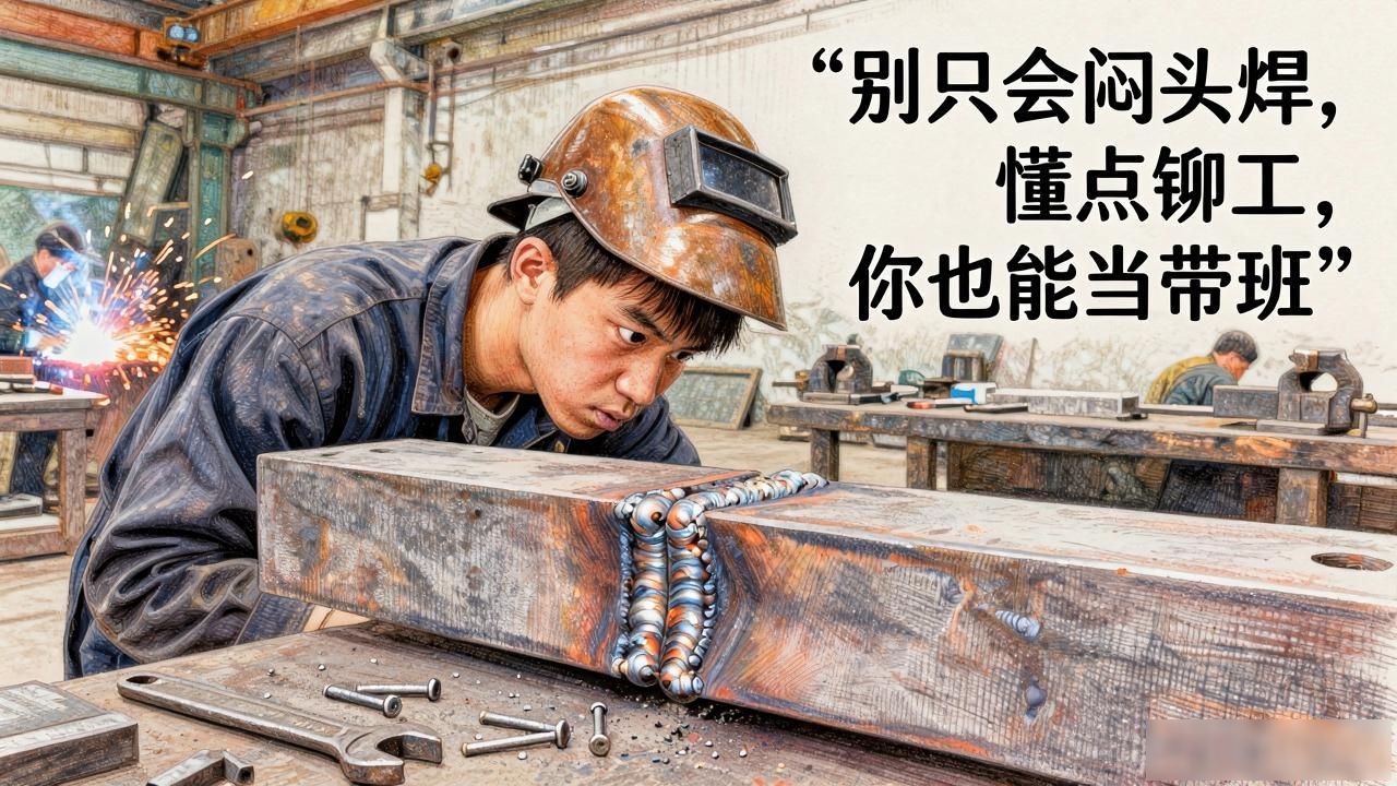 别只会闷头焊，懂点铆工，你也能当带班-铆焊老刘铆工焊工笔记