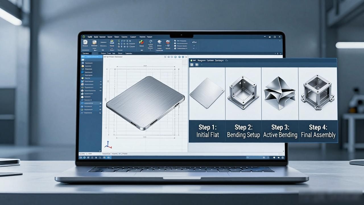 SOLIDWORKS钣金加工顺序_solidworks钣金展开回_SOLIDWORKS钣金配置创建