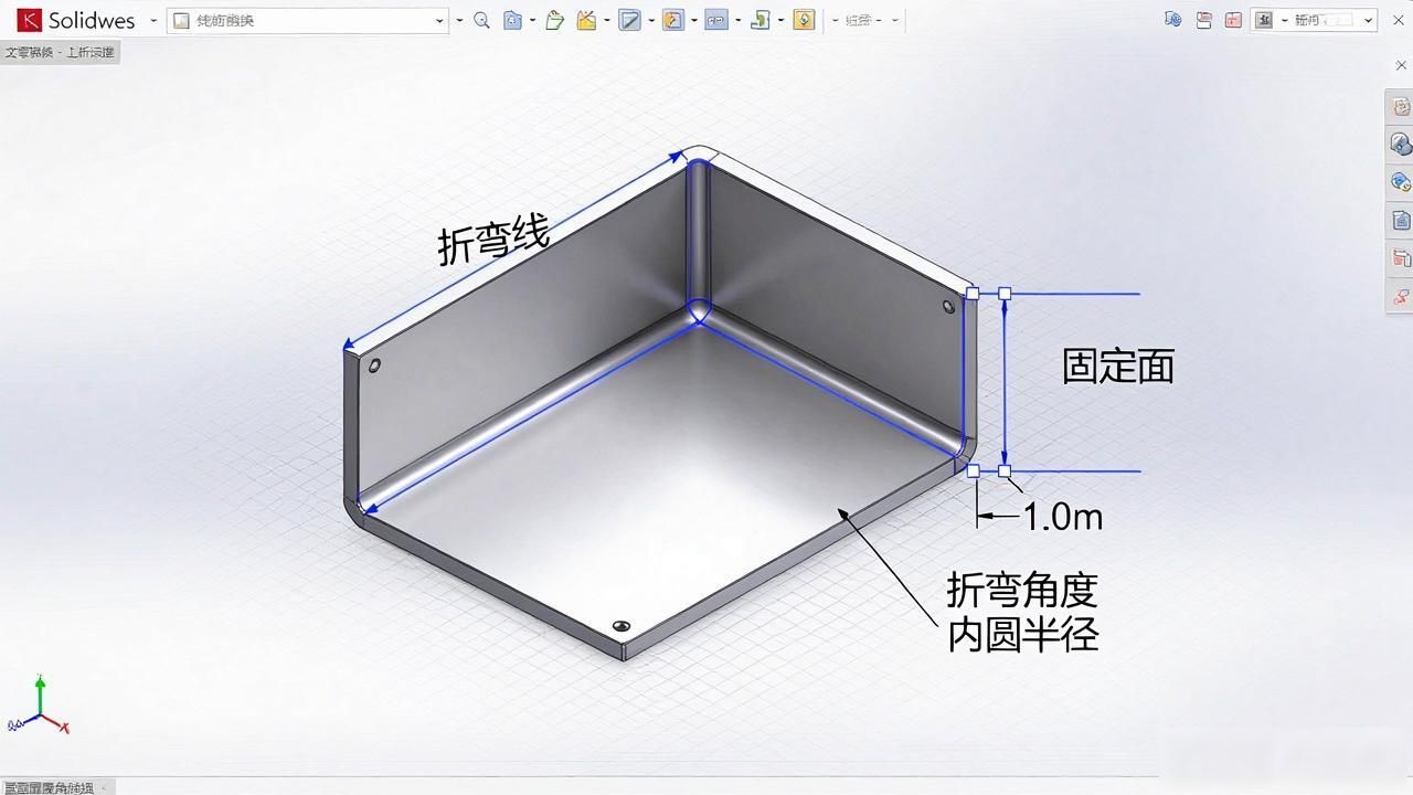 吃透 SolidWorks 钣金设计！折弯技巧 + 特征编辑 + 案例实操，一文讲清-铆焊老刘铆工焊工笔记