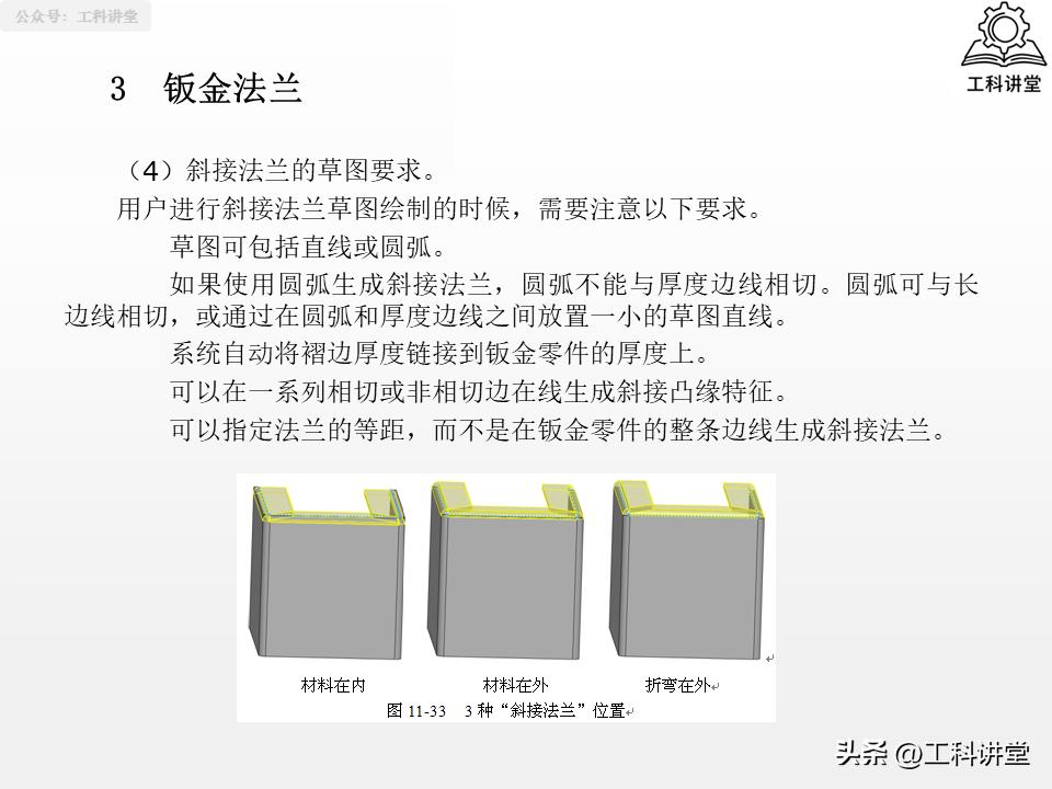 SolidWorks法兰特征详解_SolidWorks钣金设计教程_solidworks钣金展开回