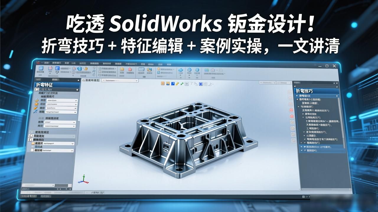 solidworks钣金展开回_SolidWorks钣金设计教程_SolidWorks法兰特征详解