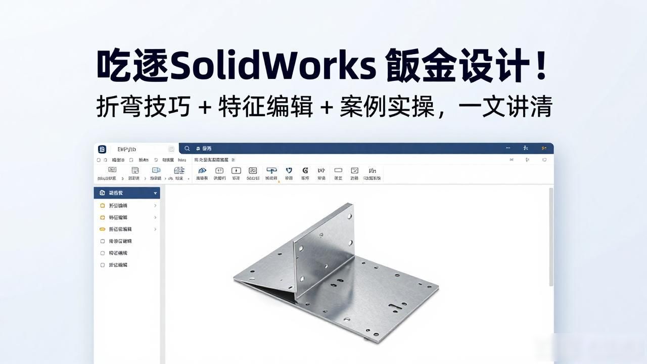 solidworks钣金展开回_SolidWorks法兰特征详解_SolidWorks钣金设计教程