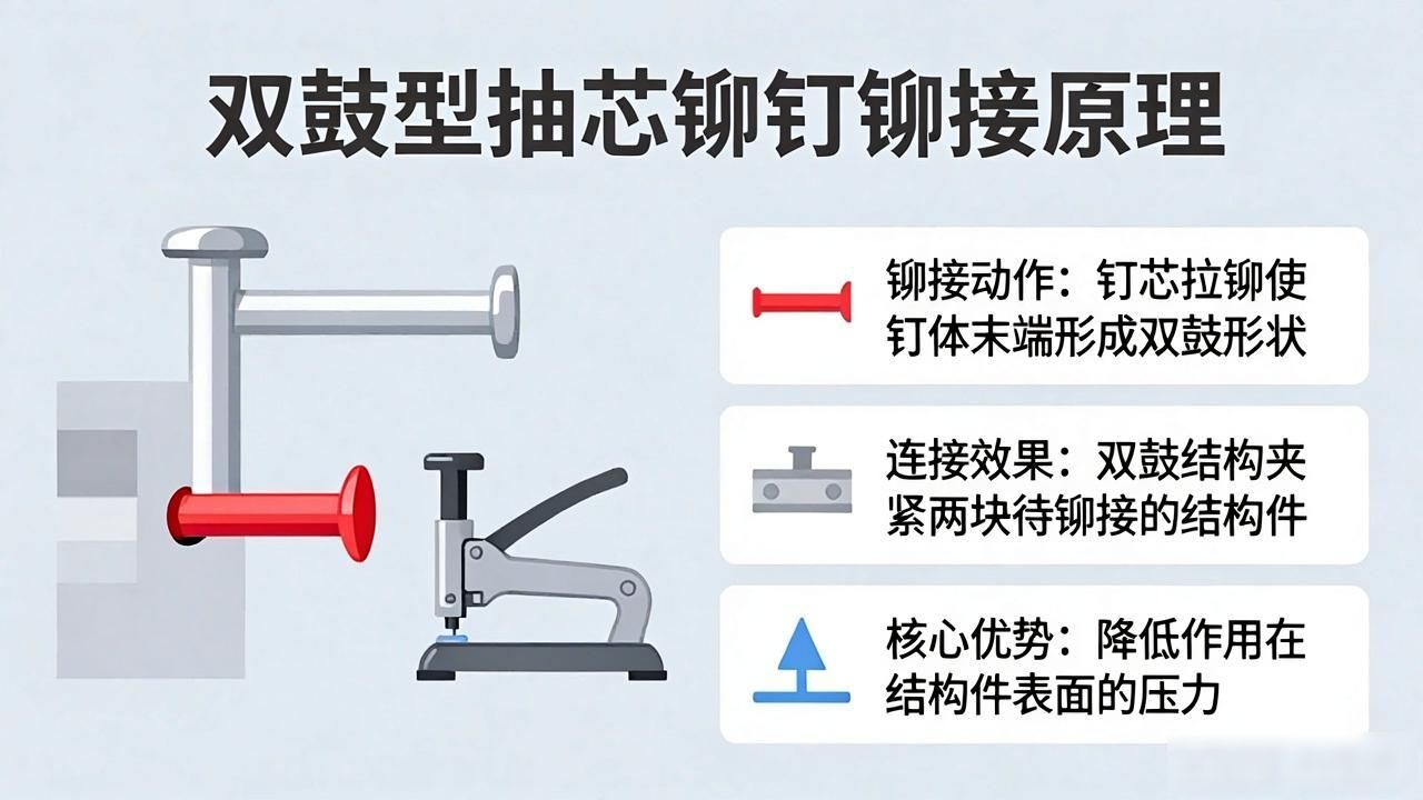 铆钉枪盲拉钉过程_铆钉枪铆接盲铆钉骤_铆钉拉铆工具