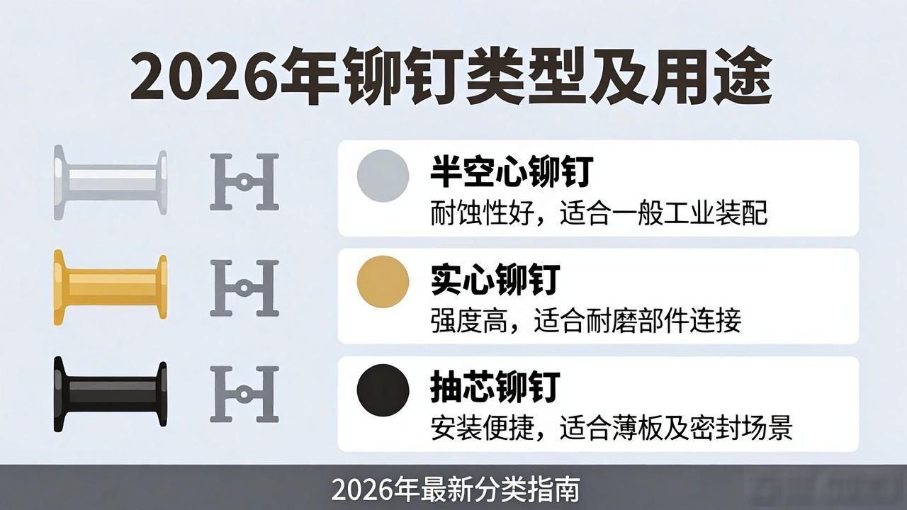 铆钉类型_铆钉拉铆工具_2026年铆钉材料趋势