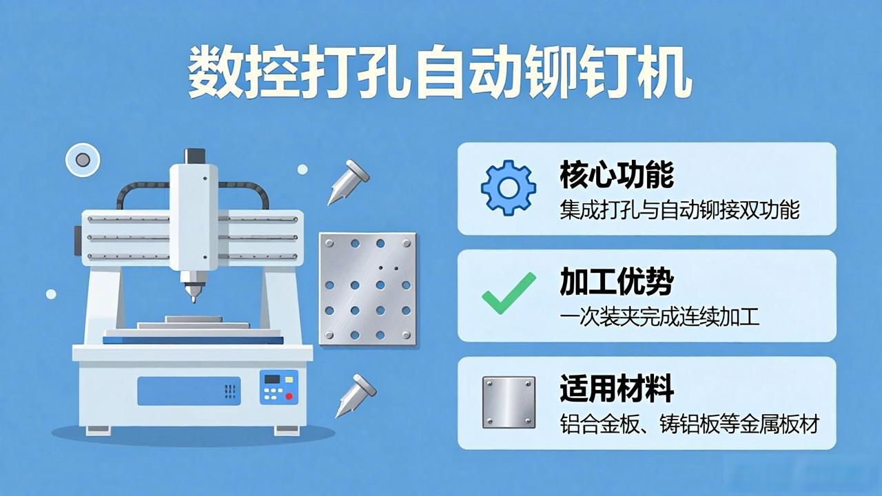 铝合金板数控打孔铆接设备_数控打孔自动铆钉机_木工打铆工具