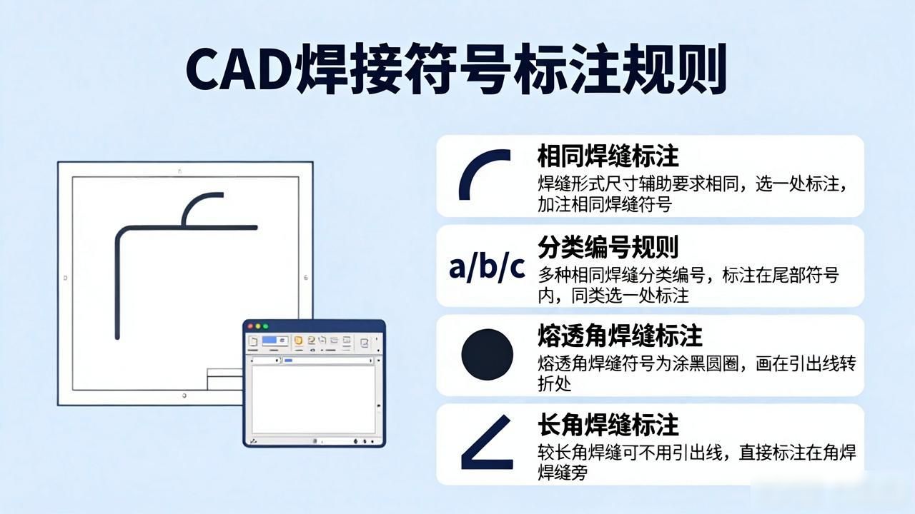 cad焊接图纸符号标注_焊接符号图解示例_焊接符号标注图解示例