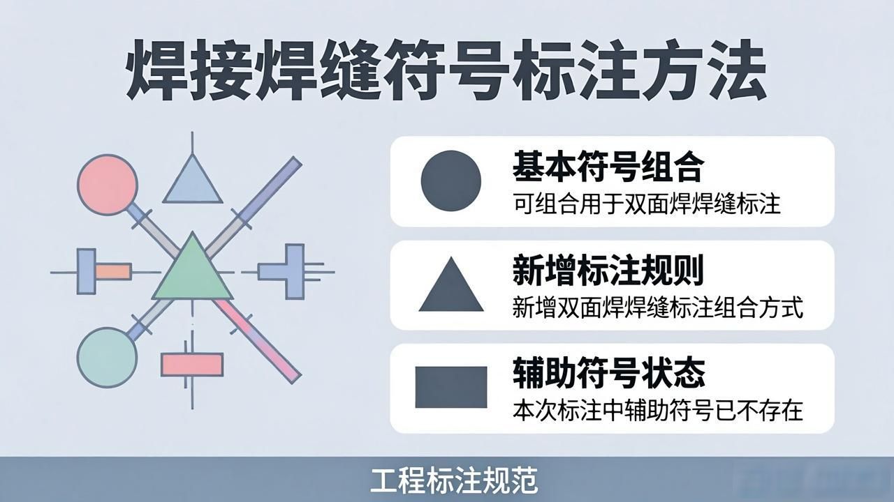 焊缝符号标注方法_GB/T 324-2008焊缝符号表示法_表示焊接面的焊接符号