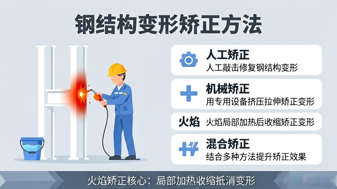钢结构构件变形矫正_梁的火焰矫正程序_火焰矫正法加热方式