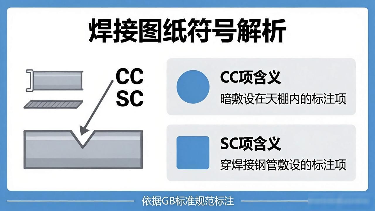 焊接符号标注方法_钢结构焊缝符号含义_表示焊接面的焊接符号