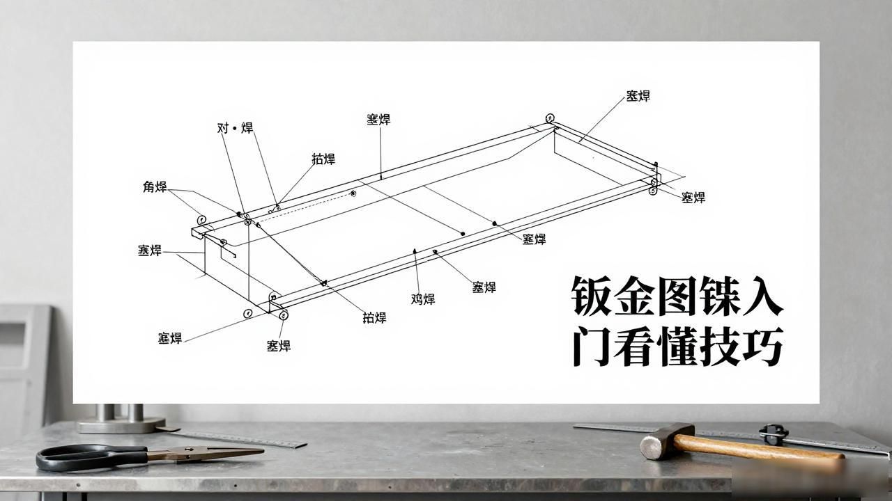 钣金加工图纸识图方法_看钣金展开图纸_钣金图尺寸标注与焊接符号解读