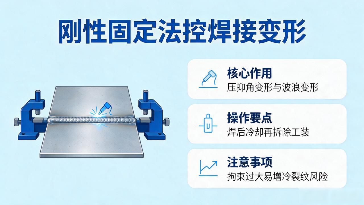控制焊接变形方法_焊接件的火焰矫正_焊前预置反变形技术