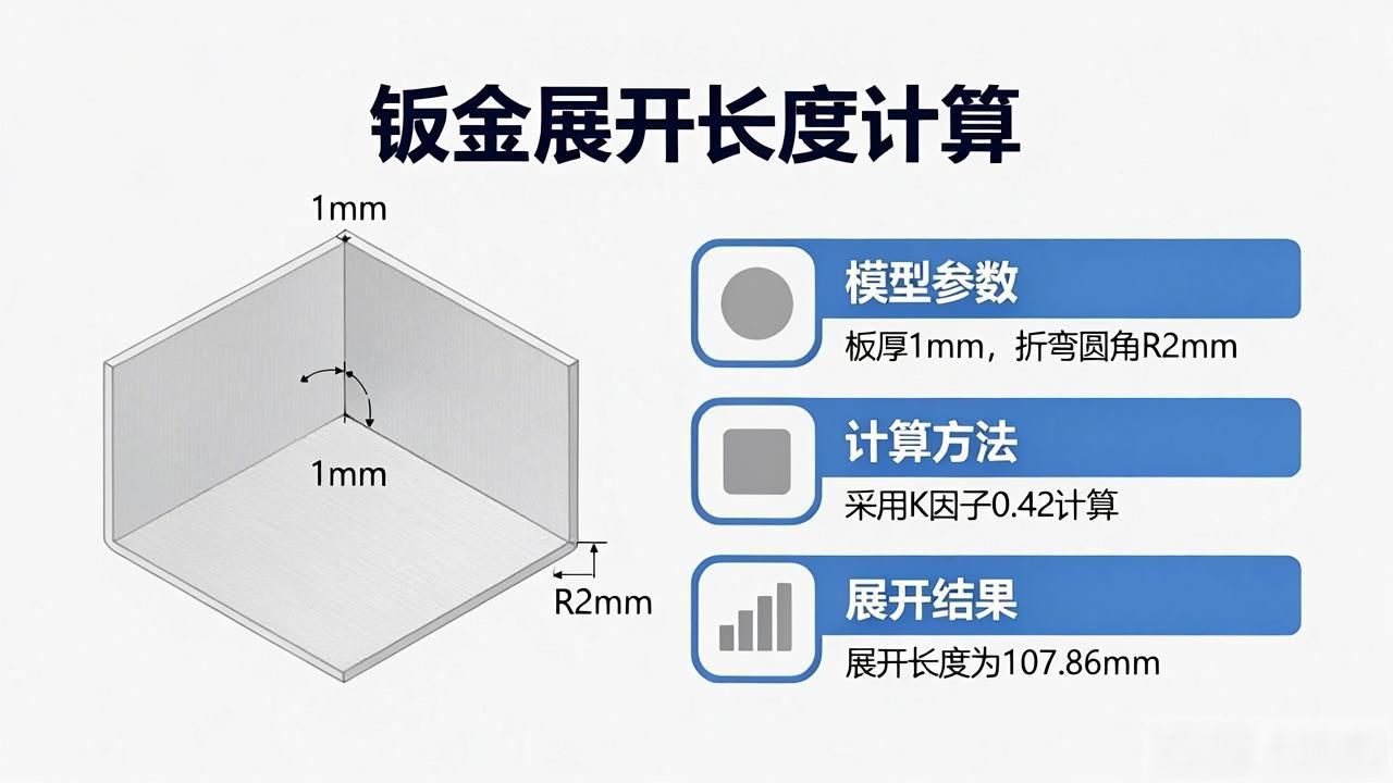 钣金展开切割图_钣金展开软件计算尺寸_钣金展开小软件教程