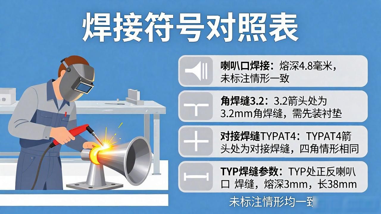 常用焊接符号解释_焊接符号对照表_中日焊接符号对照