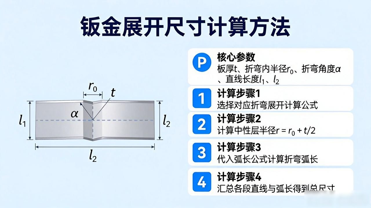 中性层位置确定_钣金展开尺寸计算_螺旋钣金展开公式