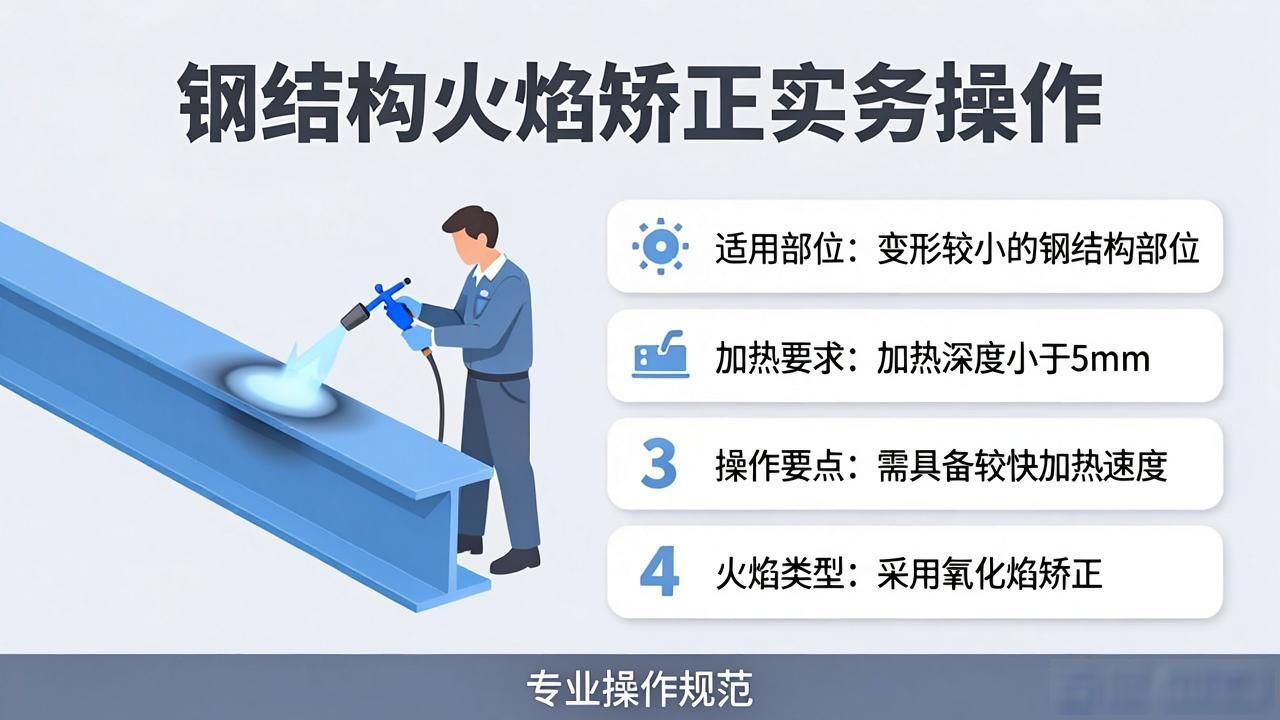 火焰矫正原理_火焰矫正常用方法及温度控制_高强钢板火焰矫正图片