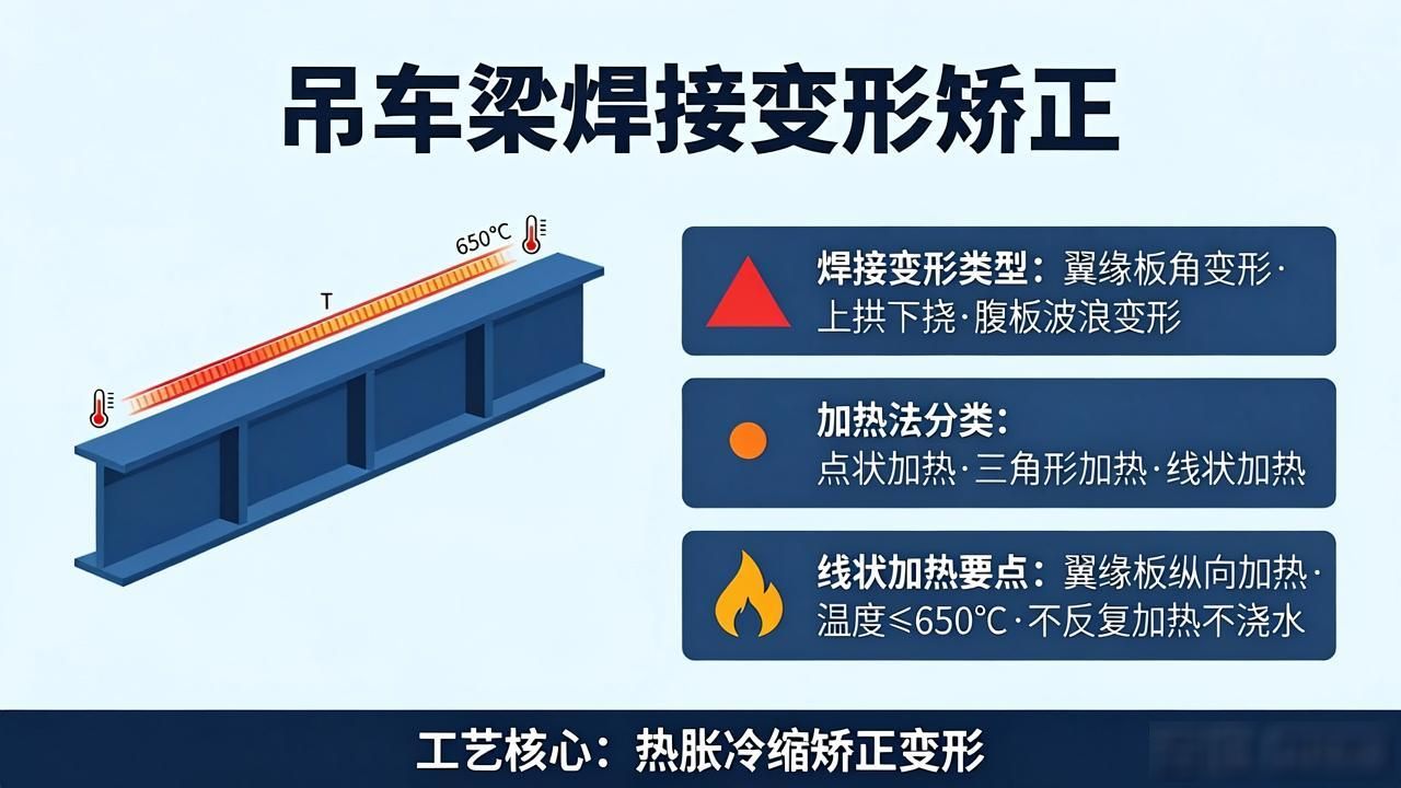 吊车梁焊接变形矫正_h型钢变形火焰矫正_火焰矫正方法