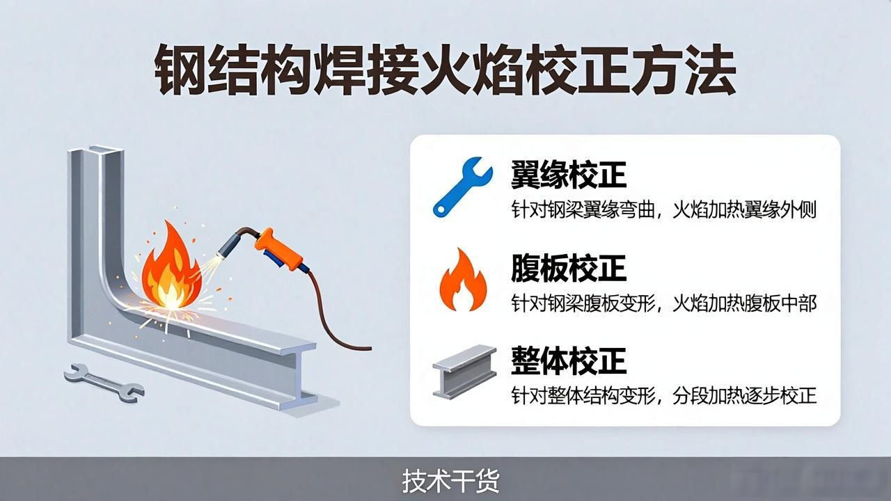 技术干货：钢结构焊接变形的火焰校正方法-铆焊老刘铆工焊工笔记