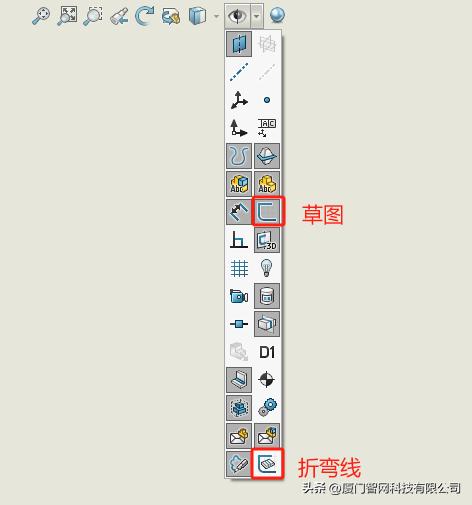 SOLIDWORKS钣金折弯注释显示隐藏方法_solidworks钣金展开变成线_SOLIDWORKS钣金展开图折弯线显示隐藏