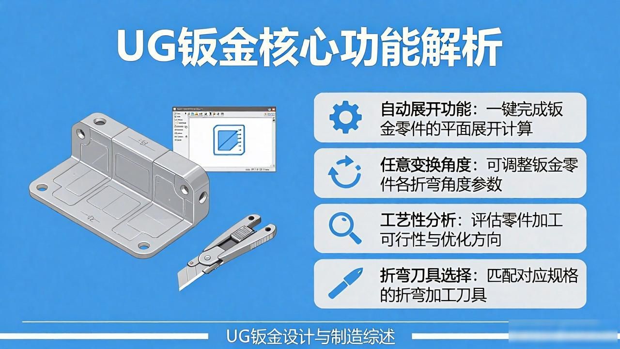 ug软件钣金设计模块_ug钣金展开功能_ug钣金展开折弯