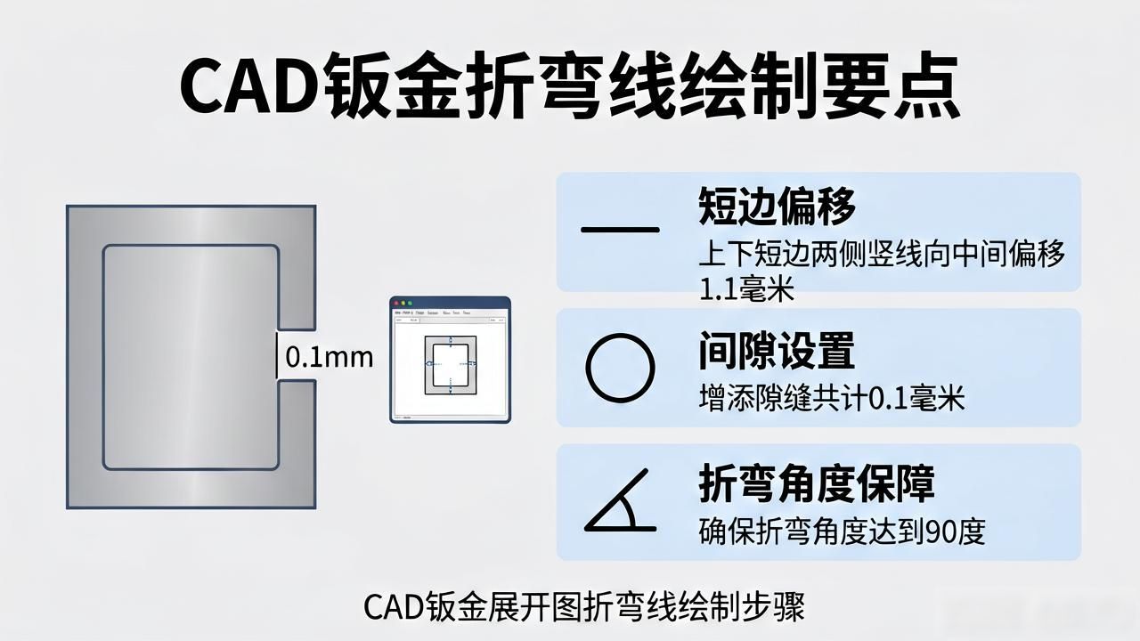 CAD钣金展开图_cad钣金展开圆_折弯线画法