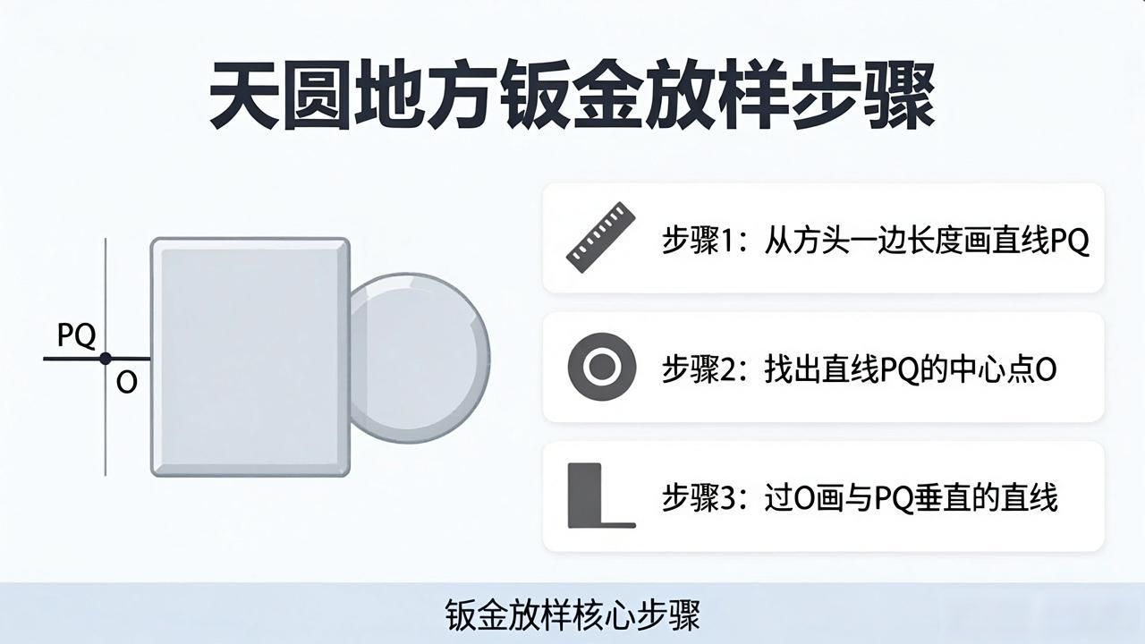 钣金展开图教程_圆形钣金展开图片大全_天圆地方放样步骤