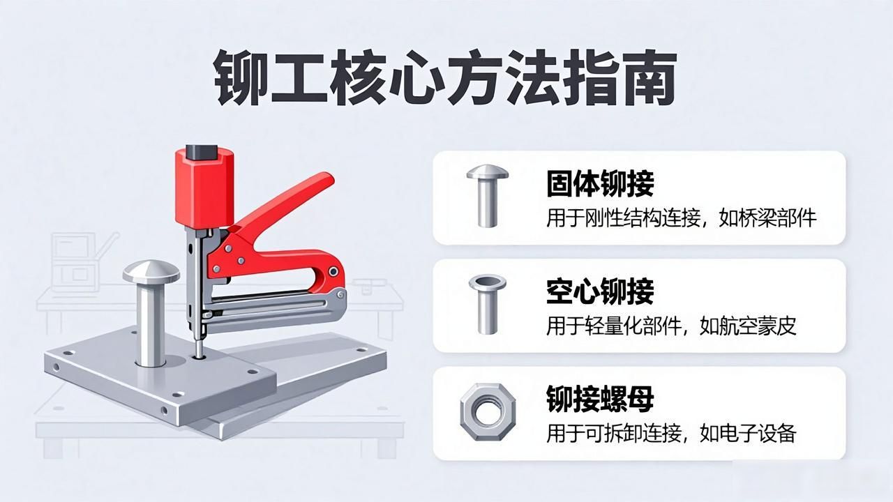 铆接操作技巧与注意事项_铆工常用工具维护_铆工技术秘籍与技巧