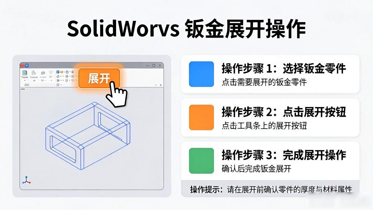 SolidWorks钣金展开教程_solidworks钣金展开后_SolidWorks钣金展开操作步骤