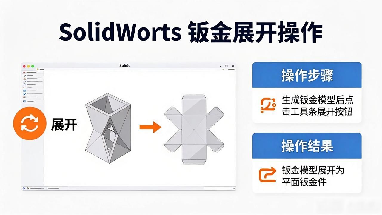 solidworks钣金展开后_SolidWorks钣金展开操作步骤_SolidWorks钣金展开教程