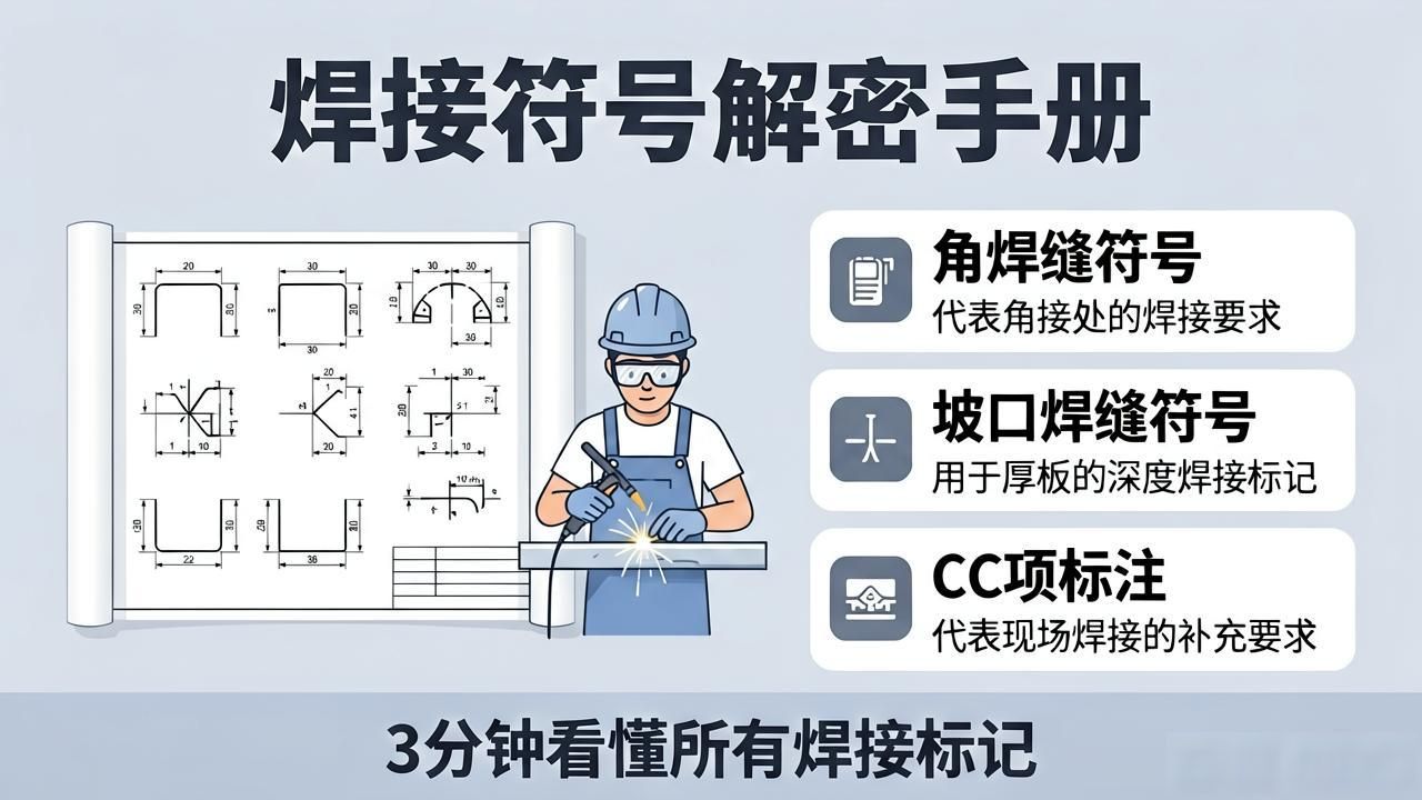 焊接图纸常用符号_坡口符号表示方法_焊接符号标注方法