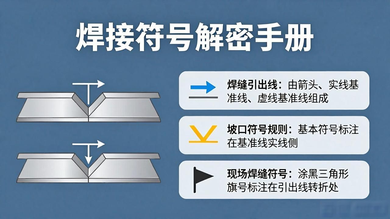 坡口符号表示方法_焊接图纸常用符号_焊接符号标注方法