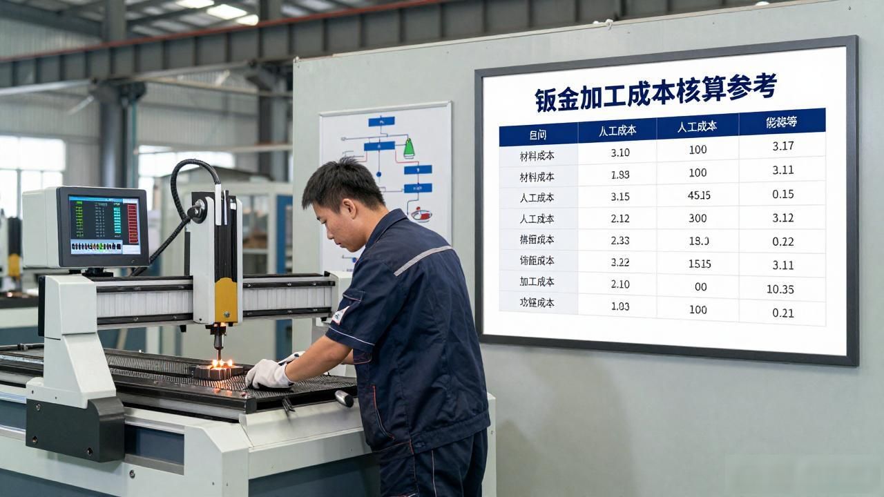钣金加工成本核算原材料成本_金属零件加工成本核算方法_钣金加工人工成本构成