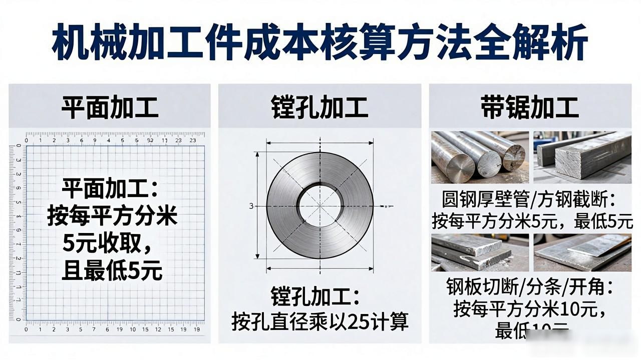 机加工件成本构成要素_机械加工件成本核算方法详解_金属零件加工成本核算方法