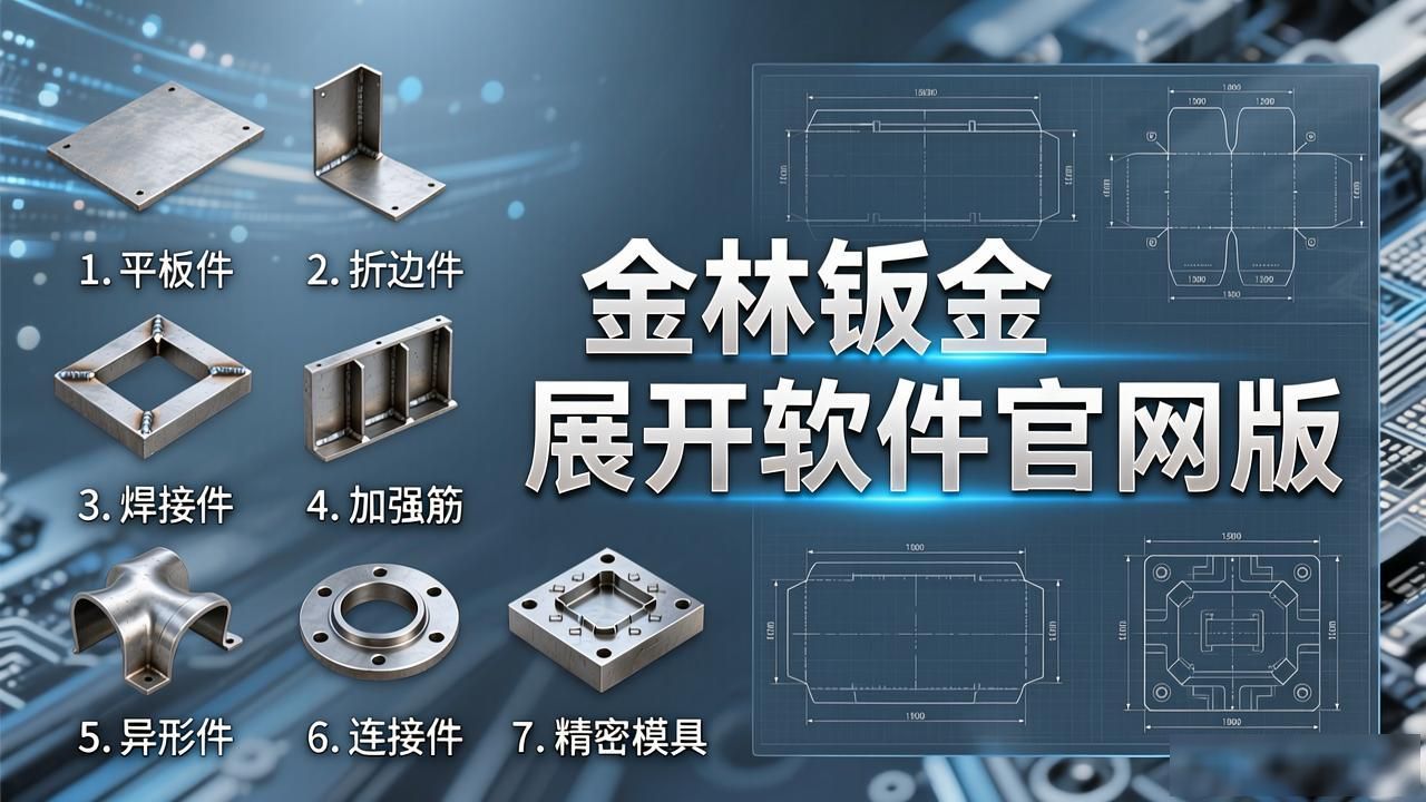 钣金展开官网_钣金展开图设计软件_金林钣金展开软件