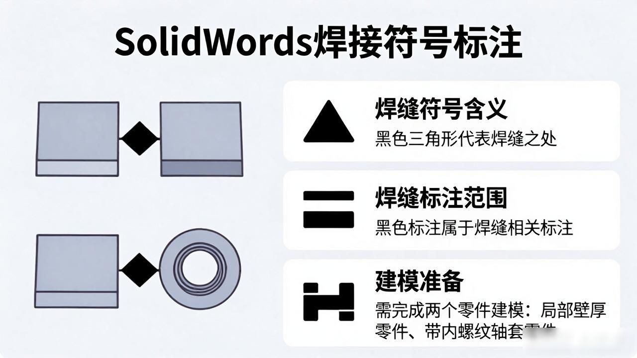 soliworks焊接符号_solidworks焊缝特征显示方法_solidworks删除焊接符号